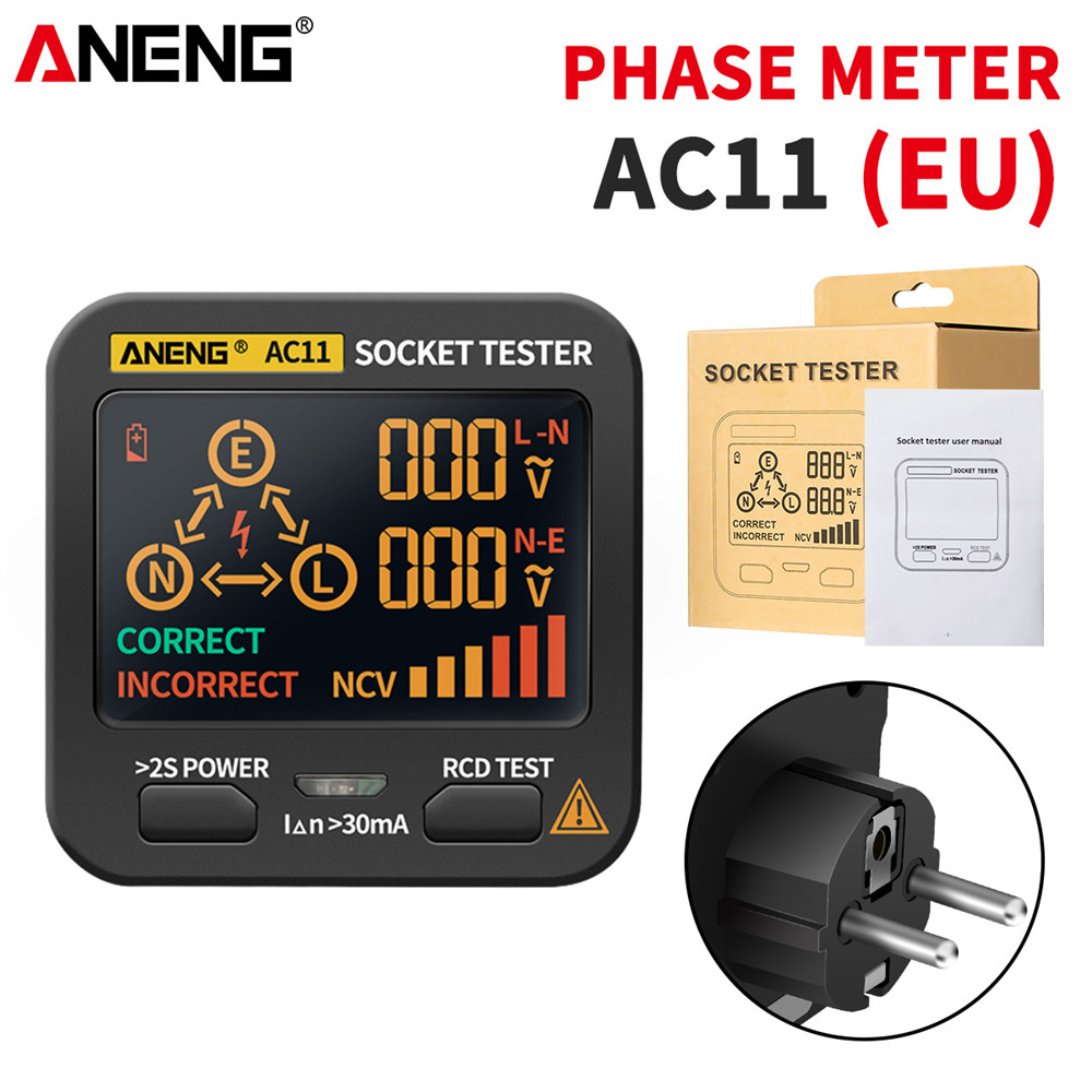 Power Tools Uk Review - ANENG AC10/AC11 소켓 감지기 미국/유럽/영국 플러그