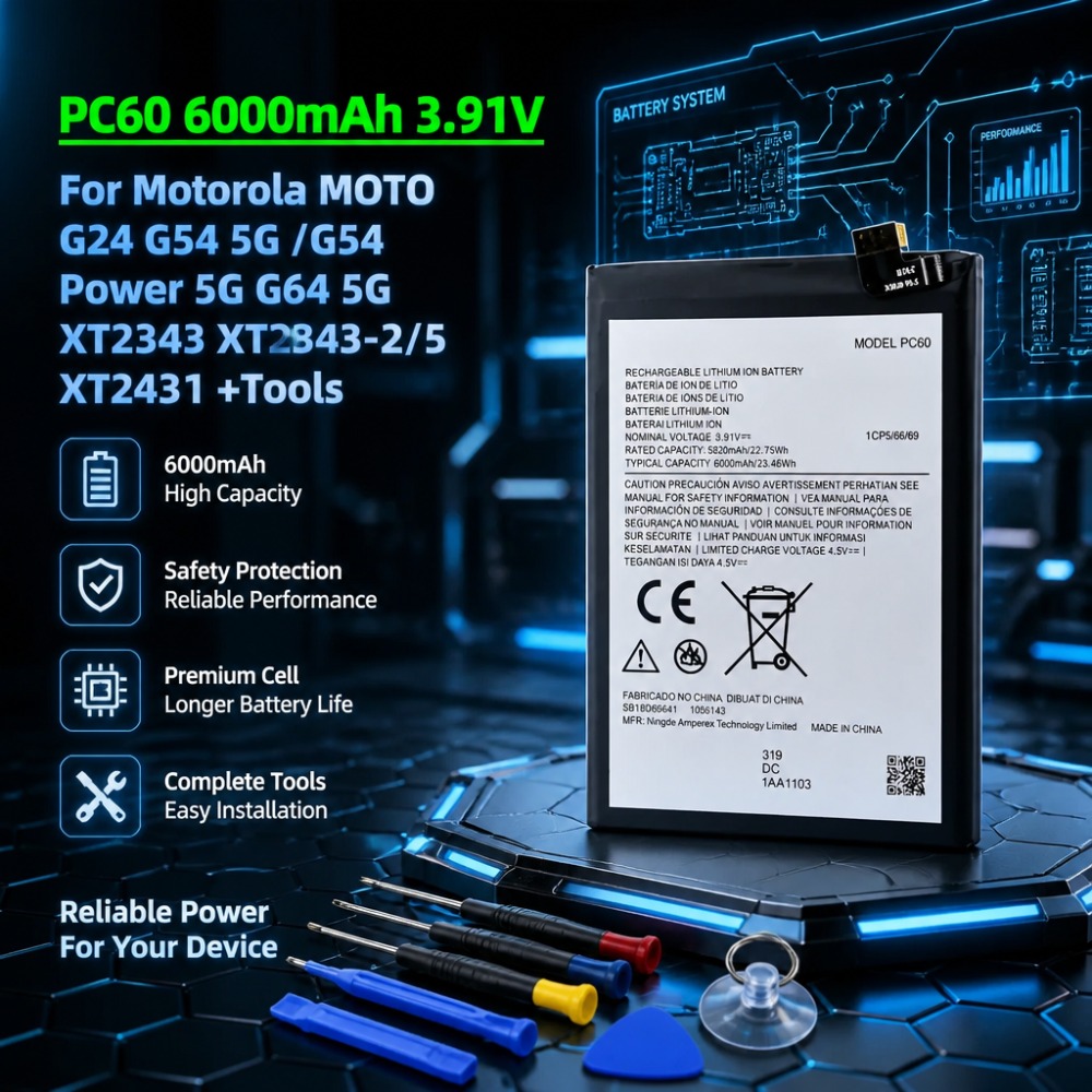 Power Xt Tools - 핫세일 신제품 PC60 6000mAh 3.91V 모토로라