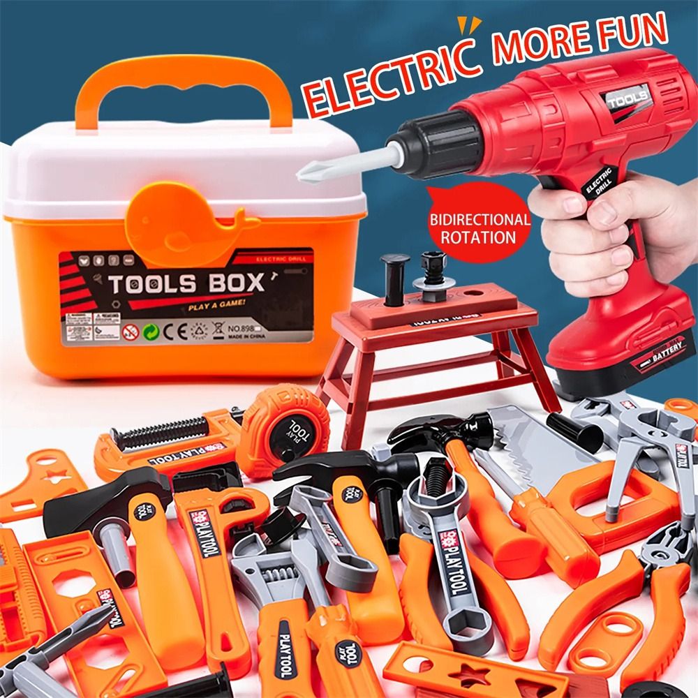 Power Tools And Engineering - 전동 장난감 드릴 수리 도구 장난감