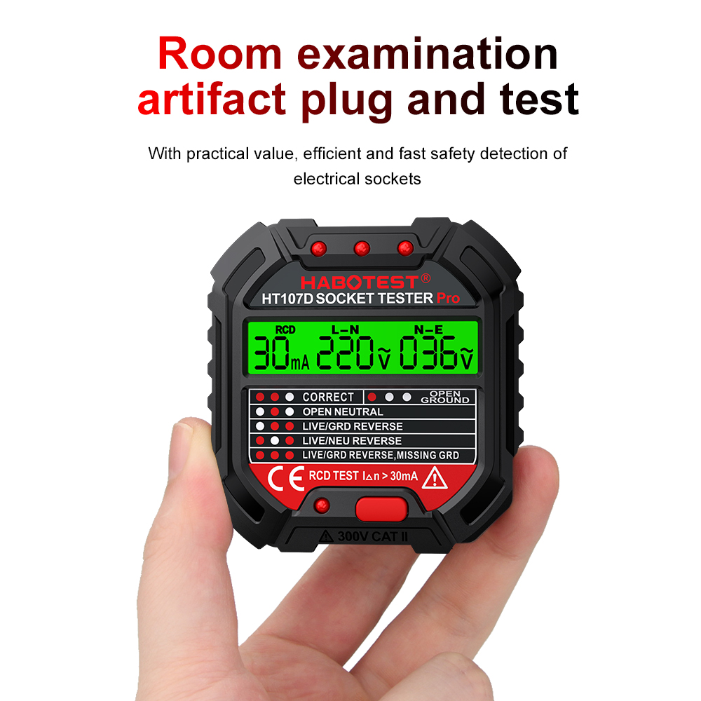 Power Tools Uk Review - HABOTEST 소켓 테스터 전압 테스트 EU/UK/US