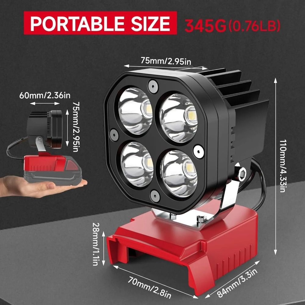 6500K, 6000LM 작업 현장 조명(차고용), 밀 - Power Tools For Construction 리뷰 및 가격