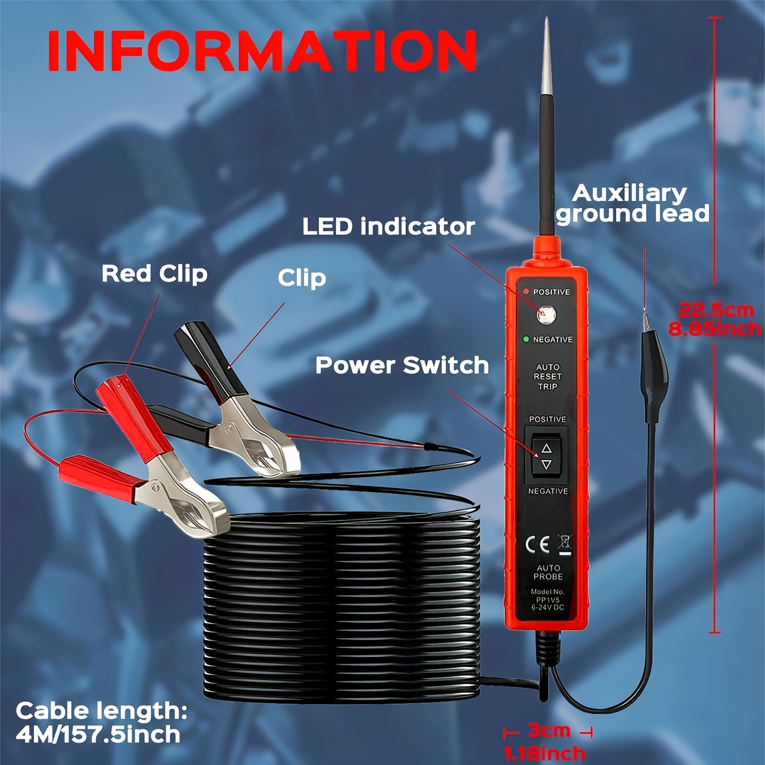 6V-24V DC 다기능 자동차 전기 시스템 테스터 | - Power Tools Automotive 리뷰 및 가격
