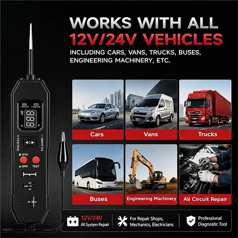 차량 전기 고장 회로 진단 도구, 디지털 자동차 릴레이 - Power Tools Automotive 리뷰 및 가격