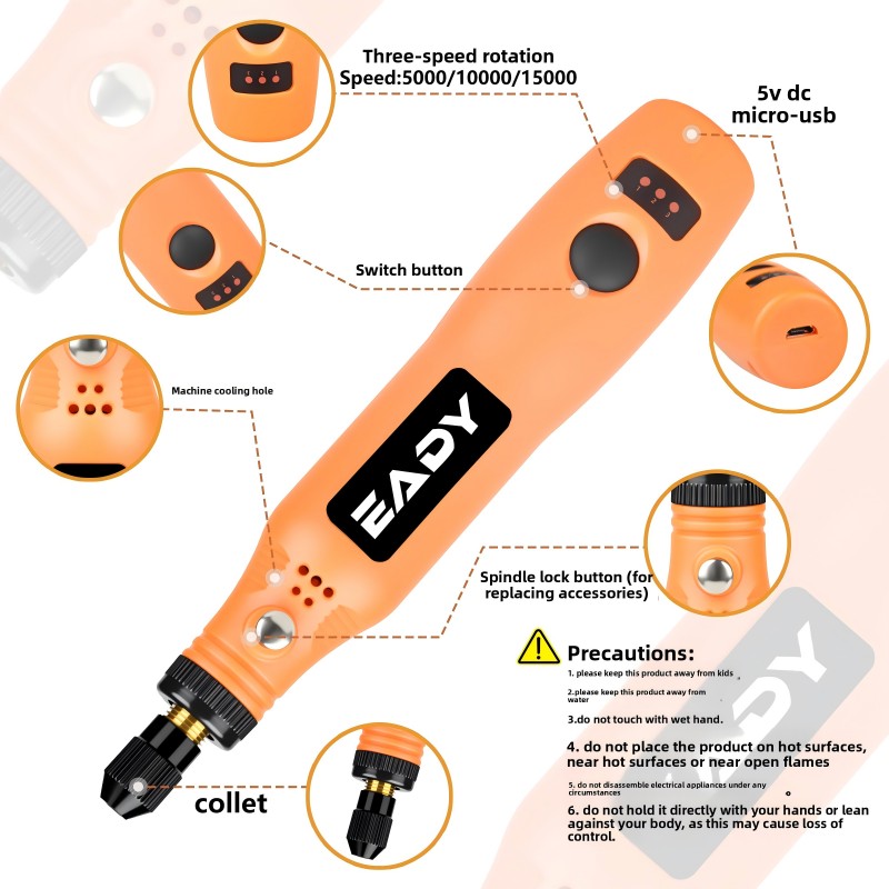 USB 무선 로터리 공구 키트 – 금속 연마, 모형 제 - Power Tools Kit Set 리뷰 및 가격