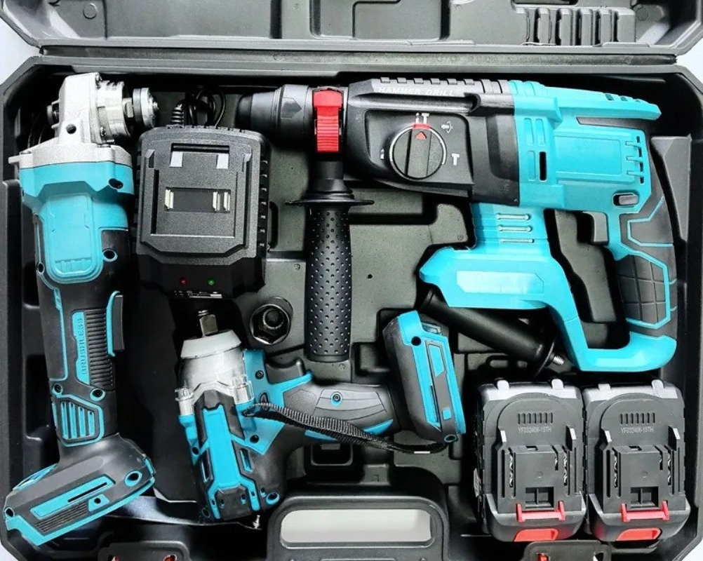 리튬 배터리 공구 대형 세트 전기 해머, 앵글 그라인더 - Combo Power Tools 리뷰 및 가격