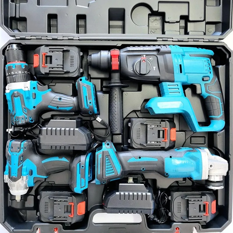 리튬 배터리 공구 대형 세트 전기 해머, 앵글 그라인더 - Combo Power Tools 리뷰 및 가격