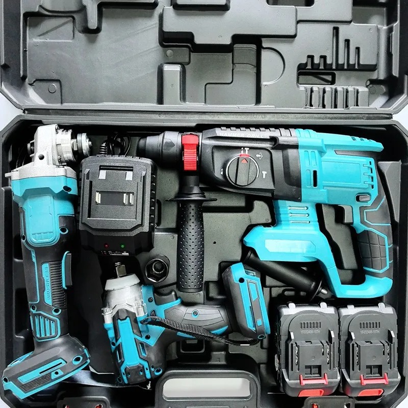 리튬 배터리 공구 대형 세트 전기 해머, 앵글 그라인더 - Combo Power Tools 리뷰 및 가격