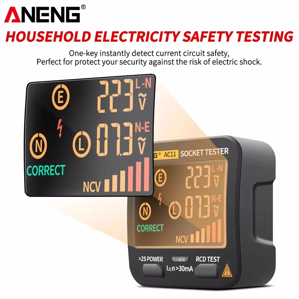 ANENG AC11 디지털 스마트 소켓 테스터 회로 극 - Power Tools Uk Review 리뷰 및 가격