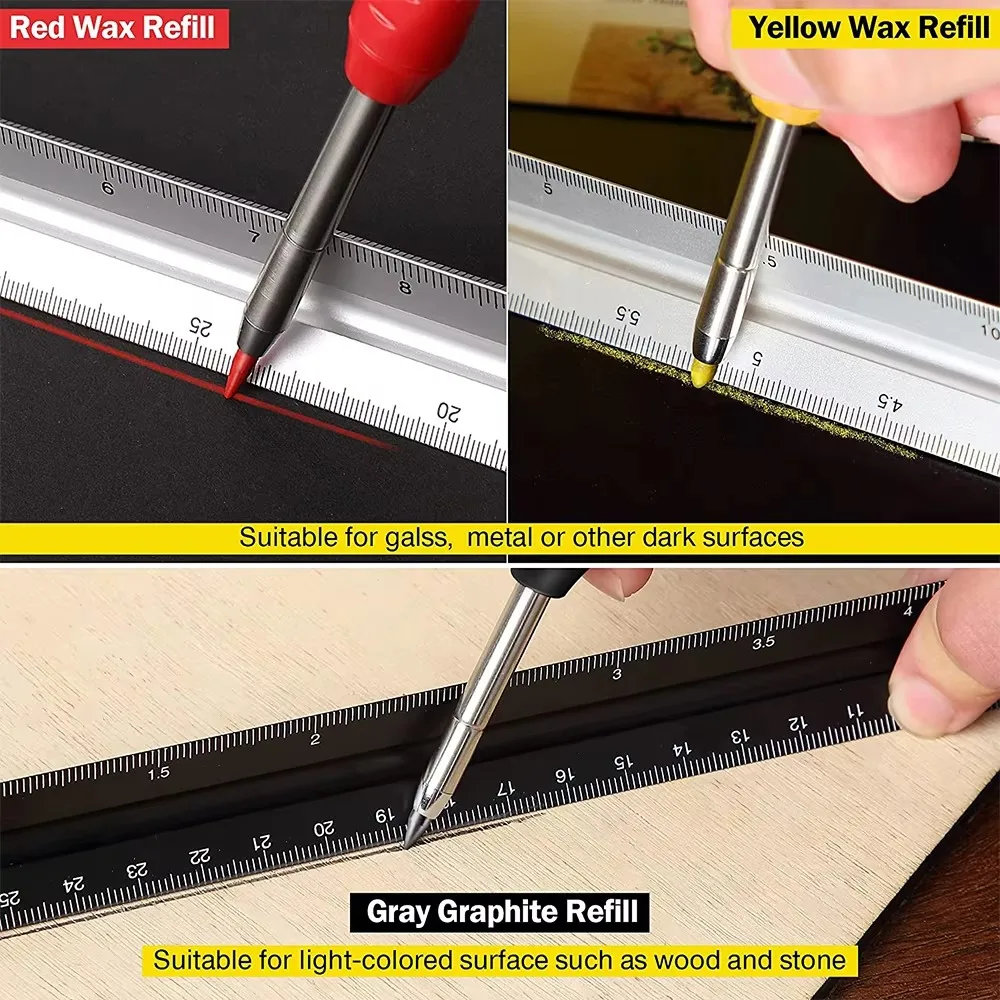 단단한 목수 연필 세트 목공 도구 기계 3 색 리필 건 - Power Tools For Construction 리뷰 및 가격